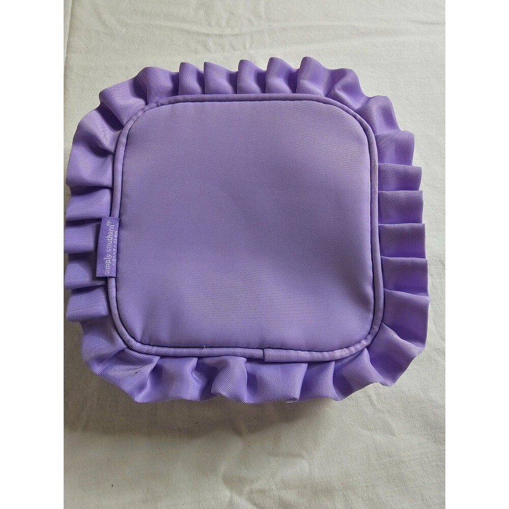 Simply Southern Ruffle Accessory Bag Mini Purple